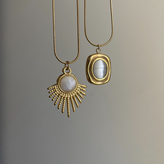 Gold çelik kolyeler