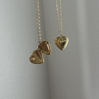 Küçük boy gold kalp kolye