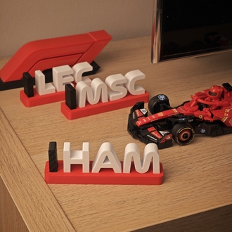 F1 - Kırmızı Ferrari Pilot Dekor