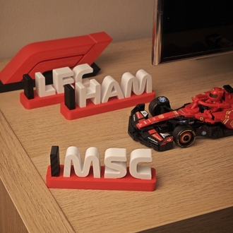F1 - Kırmızı Ferrari Pilot Dekor