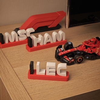 F1 - Kırmızı Ferrari Pilot Dekor