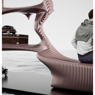 Parametric Display Stand & Bench Unit | Dual essence I