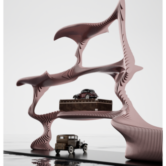 Parametric Display Stand & Bench Unit | Dual essence I