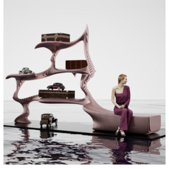 Parametric Display Stand & Bench Unit | Dual essence I