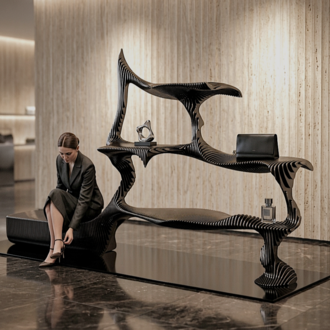 Parametric Display Stand & Bench Unit | Dual essence I