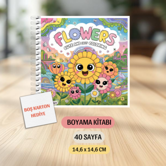 Tatlı Çiçek Boyama Kitabı  KŞ00039
