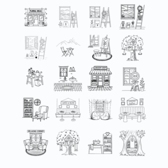 Boyama Kitabı, Köşeli Tatlı Ev, Coloring Book Boyama KŞ00025