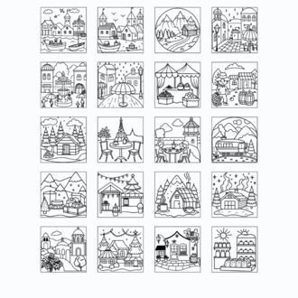Cozy Europe Boyama Kitabı KU0050