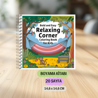 Relaxing Corner Boyama Kitabı KU0012