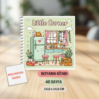 Boyama Kitabı, Köşeli Tatlı Ev Boyama KŞ00002