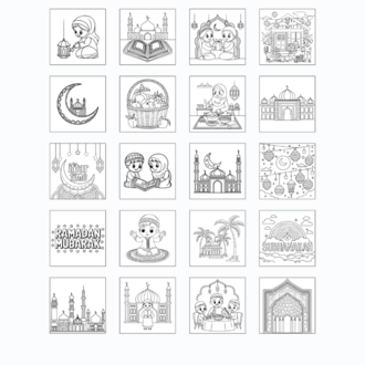 Ramazan Boyama Kitabı KU0054