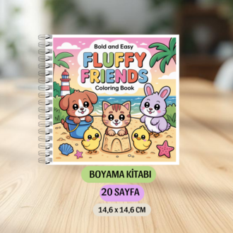 Tatlı Hayvanlar Boyama Kitabı KU0009