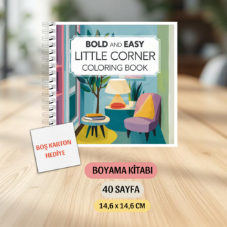 Boyama Kitabı, Köşeli Tatlı Ev Boyama KŞ00016