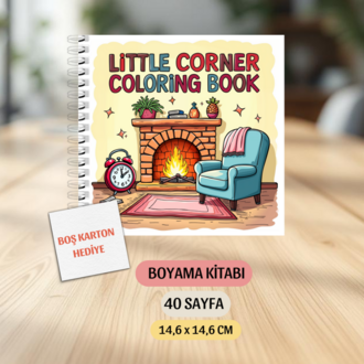 Boyama Kitabı, Köşeli Tatlı Ev Boyama KŞ00015