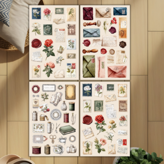 Vintage Sticker Kitabı, 16 Sayfa SB0002