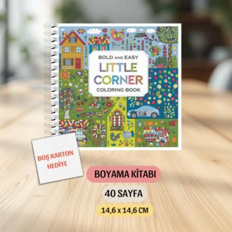 Boyama Kitabı, Köşeli Tatlı Ev Boyama KŞ00014