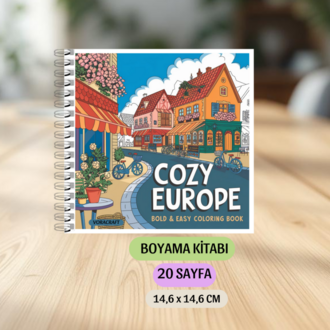 Cozy Europe Boyama Kitabı KU0044
