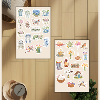 4'lü Bahar Neşesi Sticker Set D00029