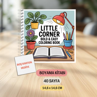 Boyama Kitabı, Köşeli Tatlı Ev, Coloring Book Boyama KŞ00018