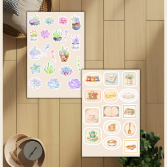 4'lü Bahar Neşesi Sticker Set D00029