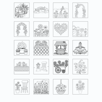 Boyama Kitabı, Blooming Corner, Coloring Book KŞ00033