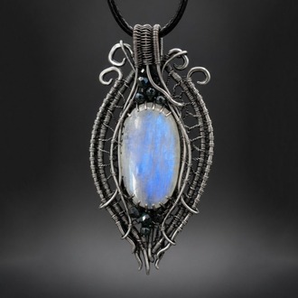 Alien Cocoon - Moonstone Pendant
