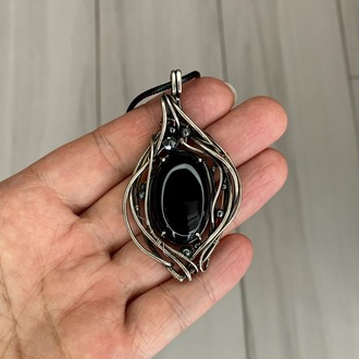Shadow Guardian - Obsidian Pendant