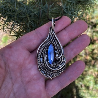 Echo of the Deep - Labradorite Pendant
