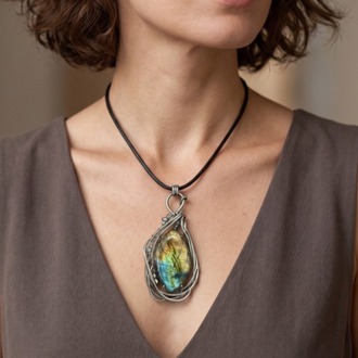 Secret Radiance - Labradorite Pendant