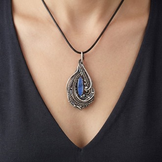 Echo of the Deep - Labradorite Pendant