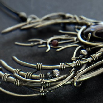 Scarlet Sovereign – Garnet Pendant