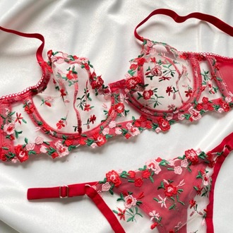 Kırmızı Bralet Takım