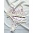 Lila Çiçekli Bralet Takım