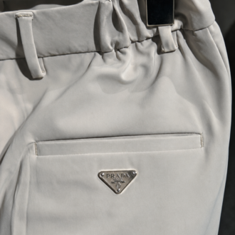 PRADA Krem Premium Jogger Pantolon