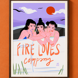 Fire Loves Company • Poster