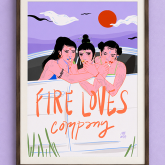 Fire Loves Company • Poster