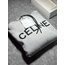 Celine Hoodie In Cotton Fleece Grey / Black