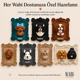 Fotoğrafından Kişiye Özel 3D Wabi Portre Tablo