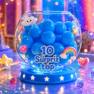 10 Ürünlük (Erkek çocuklar için) Sürpriz Top