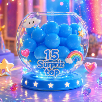 15 Ürünlük (Erkek çocuklar için) Sürpriz Top