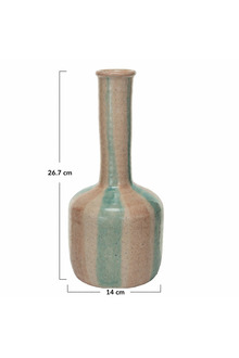 Hand-Painted Terracotta Vazo