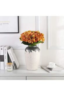 Yapay Ortanca Dekoratif Saksılı Yapay Çiçek Salon Ofis Masaüstü Bitkisi