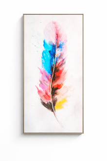 Boho Tüy Motifli Kanvas Tablo Modern Salon Duvar Dekoru Tuval Duvar Panosu