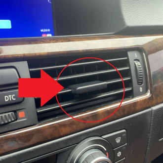 BMW E90 hava üfleme yönlendirme mekanizma düğmesi