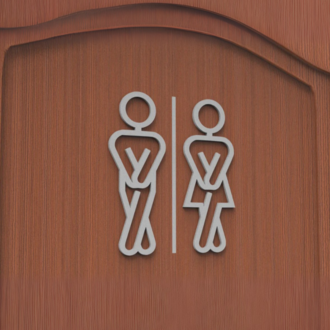 Kadın Erkek WC Tuvalet Kapı Tabelası
