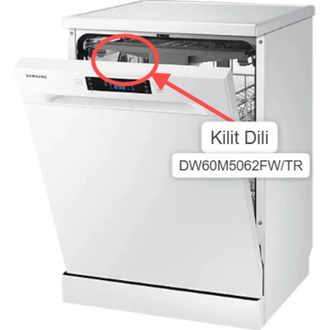 Samsung DW60M5062FW Bulasik Makinesi Kapak Kilidi Dili - 3D Baski Yedek Parça