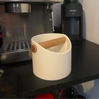 Genişletilmiş Espresso Knock Box – 120mm Çaplı - Çubuk Destekli
