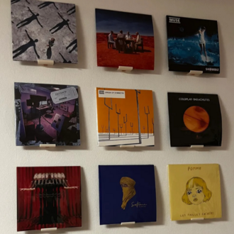 Plak Duvar Rafı – Vinil LP Montaj, Modern Tasarım Müzik Duvar Dekoru