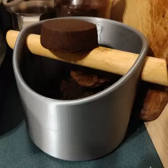 Genişletilmiş Espresso Knock Box – 120mm Çaplı - Çubuk Destekli