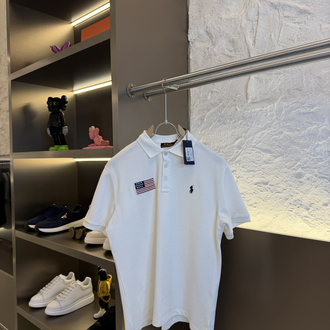 Ralph Lauren Logo Appliquéd %100 Cotton Polo Tshirt